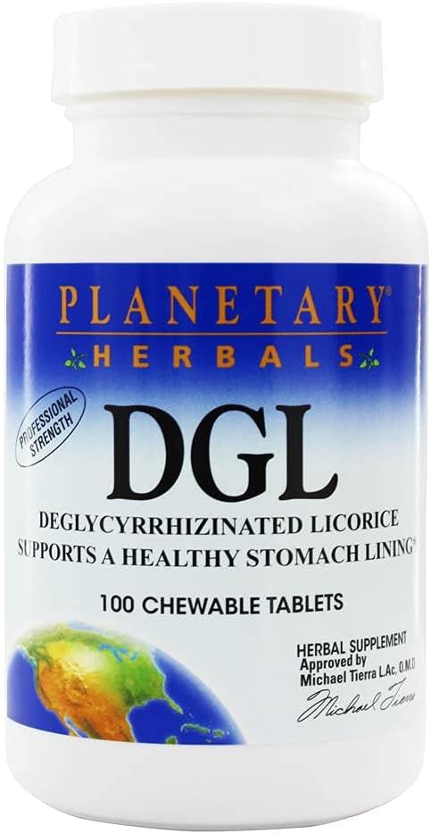 צמחים פלנטריים DGL Licorice, 100 טבליות