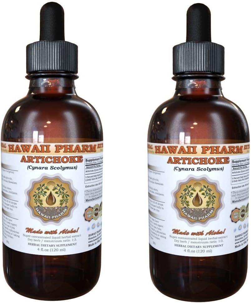 Artichoke נוזל לחלץ, אורגני Artichoke (Cynara scolymus) Tincture 2x4 oz