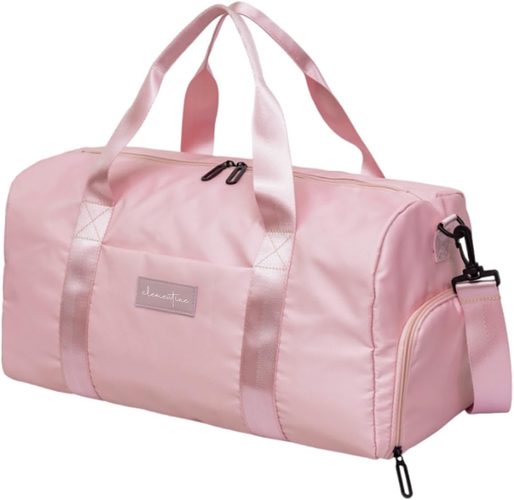 בגדי התעמלות לנשים עם הנעל השוואתיות ו- Wet Pocket | Small Durable Light Weight התעמלות Duffle Bag עם ציטוט מוטיבציה ועיצובים גרפיים | Great for Exercise and Overnights