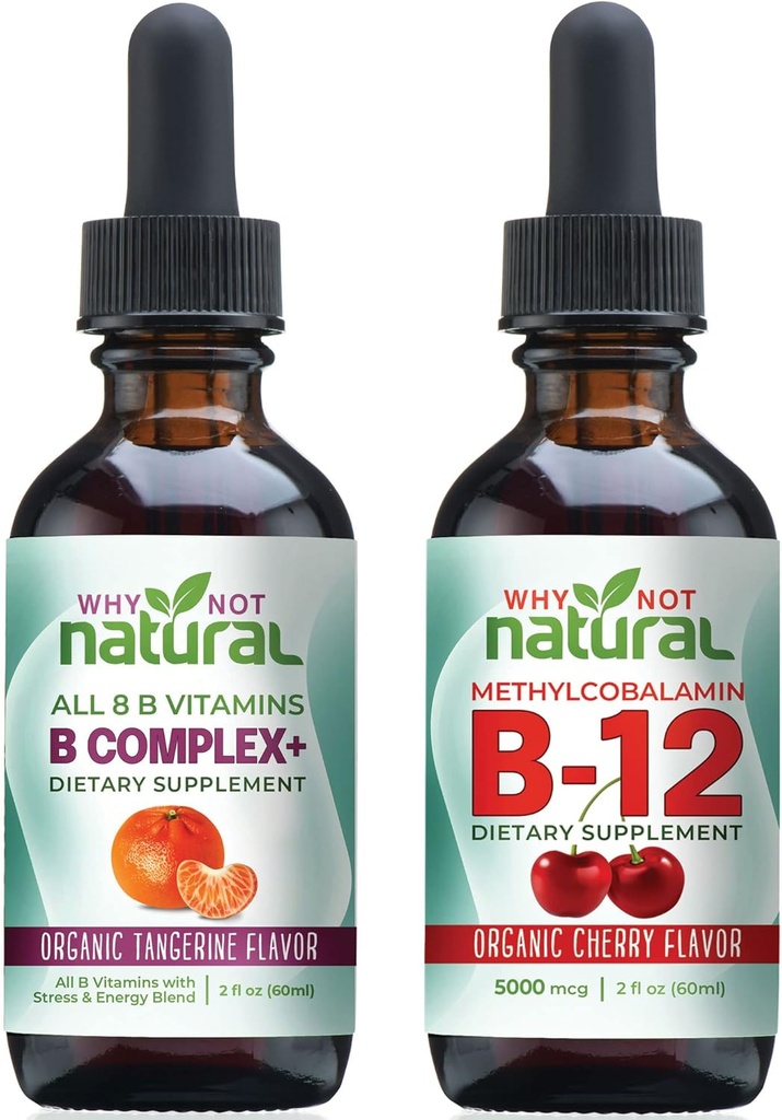 מדוע לא טבעי B Complex ו- B12 טיפות נוזלים לאנרגיה