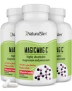 Magic Magic Magic C על ידי NaturalSlim, Magnesium Citrate with Potassium להרגעת השרירים, Sleep Quality, Nerve Function & Electrolyte Support, Daily Magnesium תוסף לגברים ונשים, 100 קפסולות 3pkk