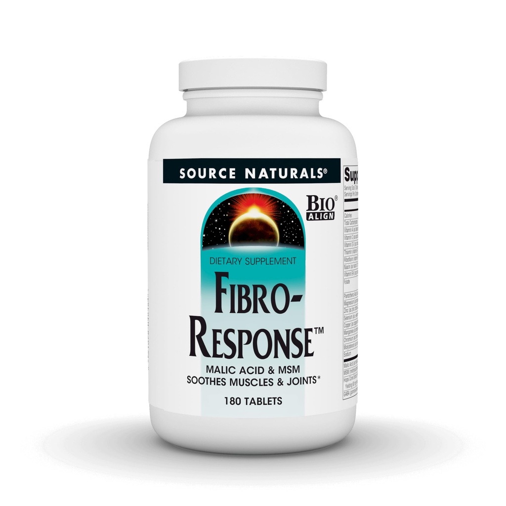 מקור: Naturals Fibro-Response Bio-Aligned Malic Acid & MSM,180 טבליות