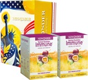 Immune Booster Fizzy Drink Herbal תוסף עשוי עם Astragalus, ג'ינג'ר, Jujube, Atractylodes, Passion Fruit, No Artificial, 10packs (2 Boxes)