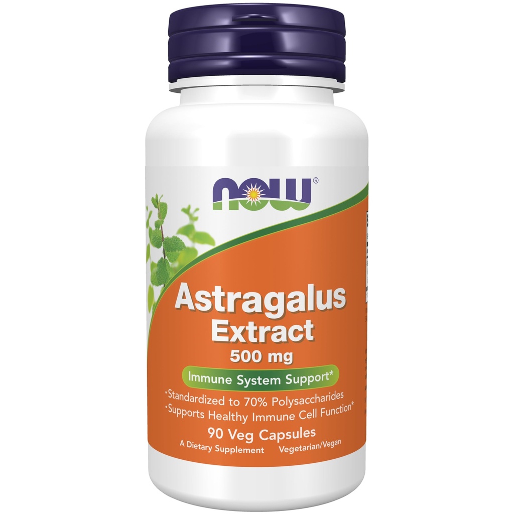 Now Foods Immune Support Supplements, Astragalus לחלץ 500 מ"ג (הופנה מהדף 70% Polysaccharides), 90 קפסולות Veg