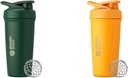 בלנדר בוטל 24Ounce Stainless Steel Shaker Cup Bundle עם Wire Whisk - Forest ומנגו