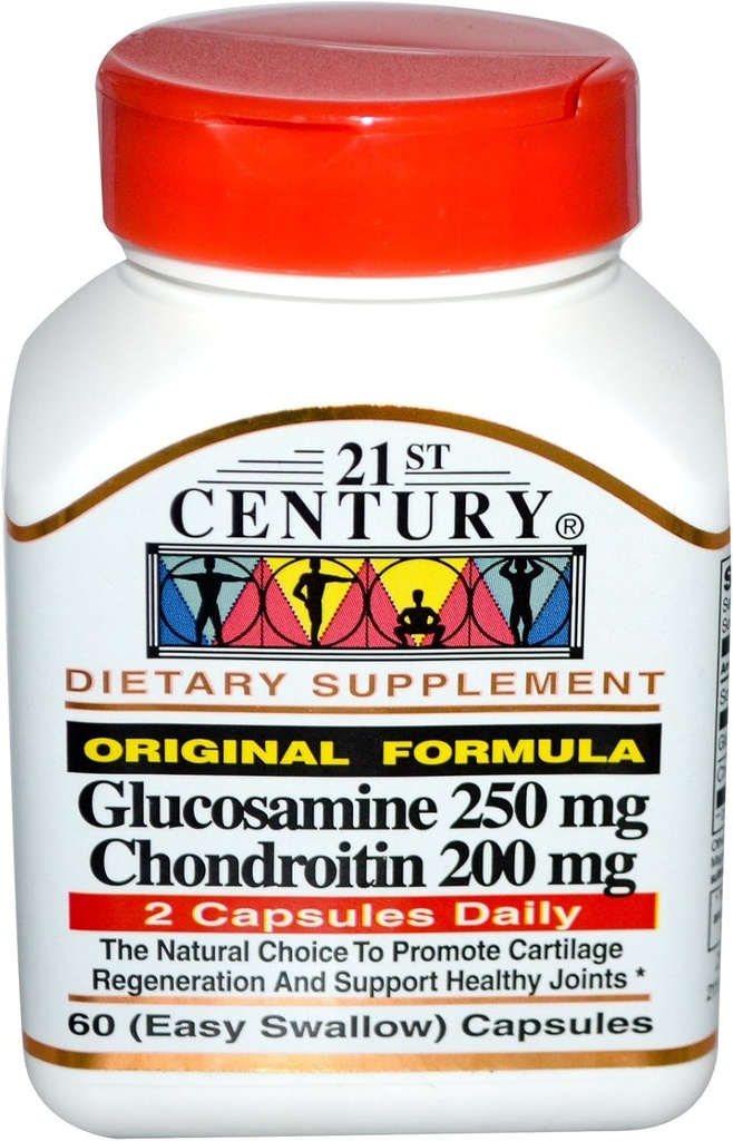 המאה ה-21 Glucosamine Chondoitrin המקורי פורמולה 60 קפסולות
