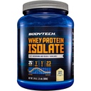 אבקת חלבון של BodyTech Whey חלבון Isolate, Vanilla Flavor הצרפתית, 25g חלבון לשרת, אבקת חלבון גבוהה ריכוז עם Amino Acids & BCAAs עבור גברים ונשים, גלוט חינם, 1.5 lb, 23 משרתות