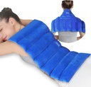 Atsuwell Large He מיקרוגלing Pad for Back, 22 x 13 " Full Back Heat Pad Microwavable with Warm and Cold Compression, Reusable Microwavable Heating Pads for Neck Shoulder, כחול כחול