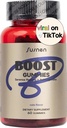 Boost Gummies, Serenoa Repens & Ashwagandha לחלץ,Saw Palmetto עבור גברים, Enhance גוף תפקוד, להפחית מתח, תוסף טוהר זכר, קולה פלאמור (60 מסטיקנים)