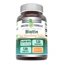 פורמולה מדהימה ביוטין 10,000 mcg | טבליות ל Dissolve מהירה | Non-GMO | Gluten Free Supplement