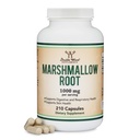 Marshmallow Root כמוסות (210 ספירה, 1,000 מ"ג לשרת) גבוה ב Mucilage כדי לתמוך Respiratory, Skin and Gut Fix (Vegan Safe, Gluten Free) על ידי Double Wood