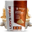טוב לב LABSRX Lions Mane אבקה, תוסף Mushroom - 2000mg - Lions Mane תוסף - Lion's Mane Mushroom אבקת מוח תוספי זיכרון להתמקד, תמיכה כספית - 120 משרתים