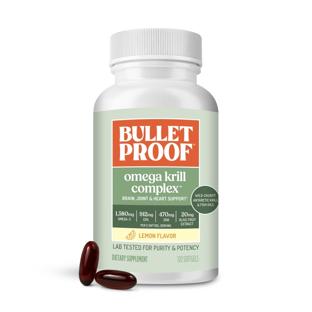 אומגה קריל קומפלקס Softgels, 120 הרוזן, שמן דגים עבור המוח ובריאות הלב