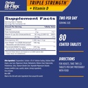 Osteo Bi-Flex משולש כוח (5) עם ויטמין D Glucosamine Chondroitin Joint Health Supplement, Coated Tablets, 80 Count (Pack of 2)