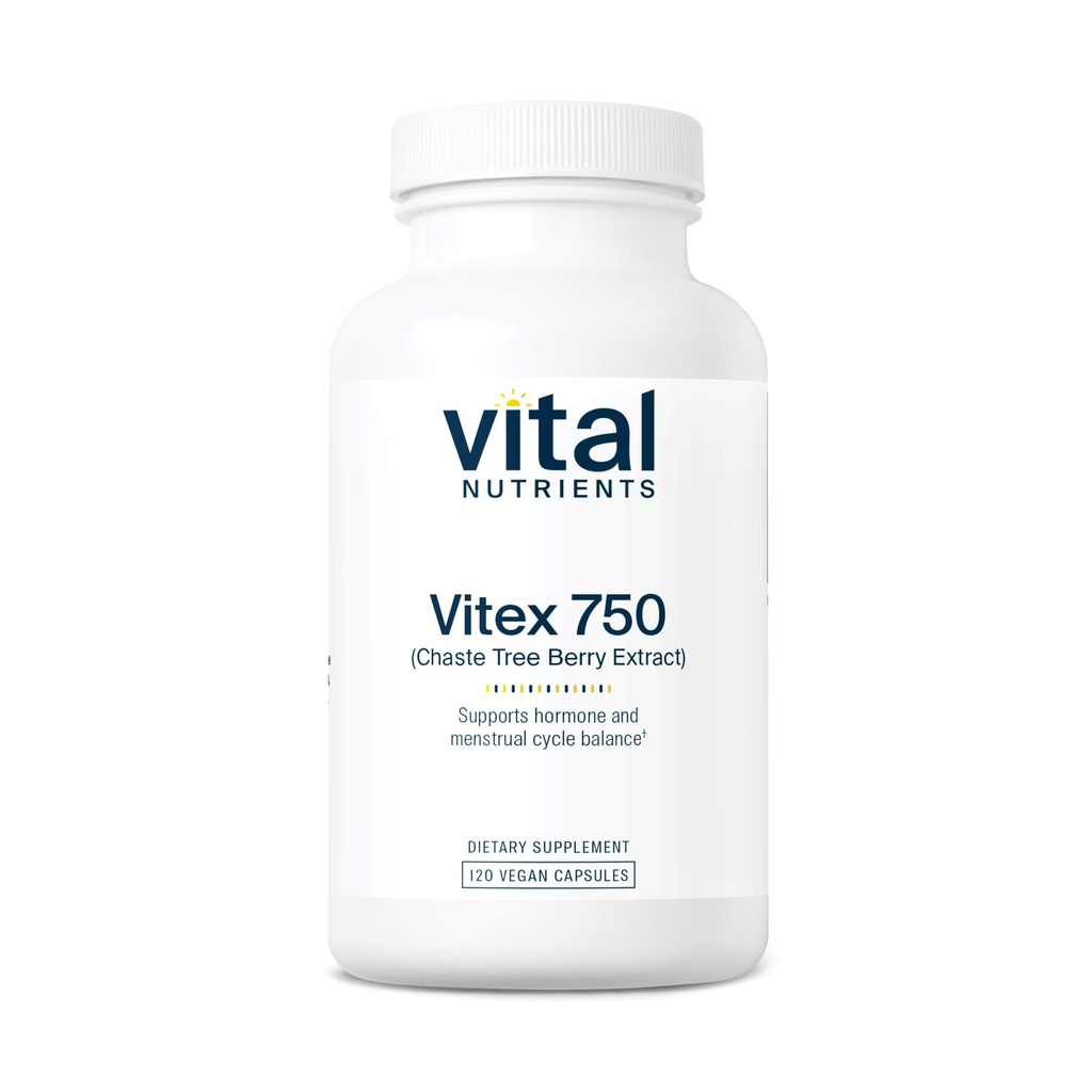 Vital Foodsents Vitex 750 | 750 מ"ג Chaste עץ ברי | תמיכה הורמונלי, פוריות, ו- Menstrual Cycle Balance* | Gluten, Milk, Soy Free | Non-GMO | 120 קפסולות