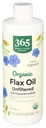 365 על ידי Whole Foods Market, Organic Flax Oil High Lignan, 24 Fl Oz