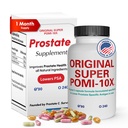 Orignal Super POMI 10X Prostate Health Supplements for Men - Herbal Formula with Pomegranate, Turmeric, and Green Tea - תומך בפונקציה Prostate ומקדם את Urinary Comfort - 90 הרוזן הרוזן