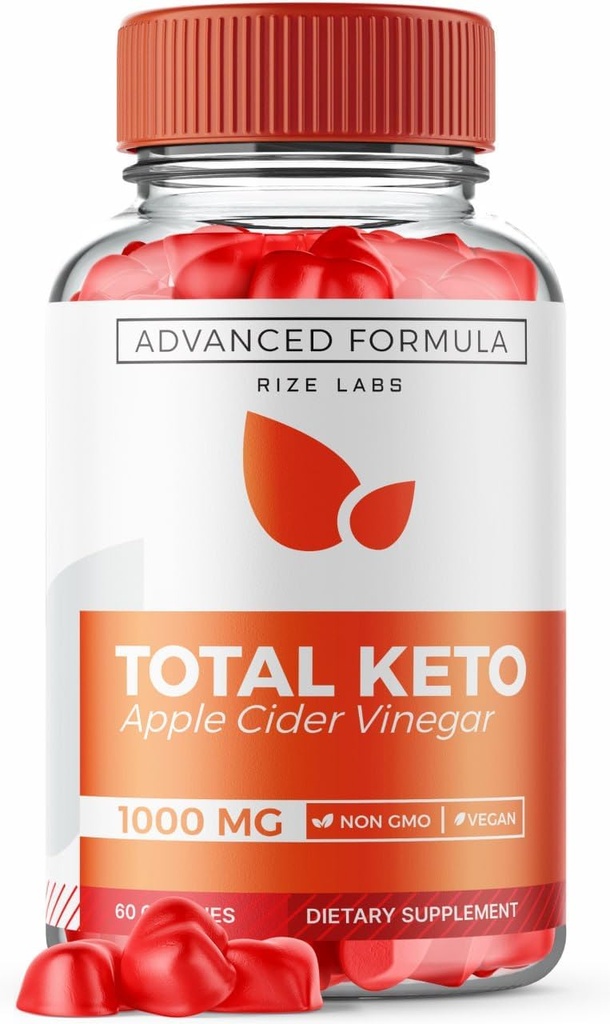 לגלם את המעבדות Total Keto Apple Cider Vineger Gummies for Advanced Weight Loss, Keto Supplement to Lose Belly Fat, Gummy Reviews, מקסימום חיזוק פורמולה, Gomitas (60 מסטיקים)