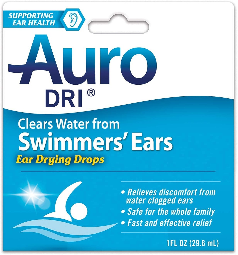 חבילות מיוחדות של 5 דל תרופות Auro-Driאוזן מים-Drying Aid 1 fl oz (29.6 מ"ל)