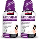 עבור FACTOR Somnapure, 2-Pack, Sleep Aid עבור מבוגרים עם מלטונין, ולריאן שורש, ולימון Balm, תוספת נוזלית כדי ליפול Asleep Faster, Stay Asleep Longer, & Wake Up מרעננים, 16oz, 48 משרתים
