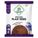 24 Mantra Organic Flax Seeds USDA מוסמך של האיחוד האירופי מוסמך אורגני Pesticides חינם בוגר נתרן חינם - Pack של 1 | 7 Ounce