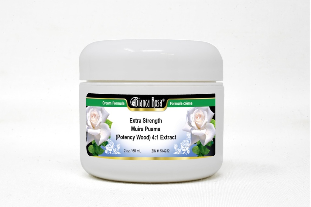 ביאנקה רוזה תוספת כוח Muira Puama (Potency Wood) 4:1 קרם חילוף (2 oz, ZIN: 514232)