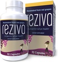 Reziva Resveratrol תוסף - Ultra High Potency & Doctor פורמולה - תוספי Transresveratrol - Grapeseed with Resveratrol - for Longevity, Eye Health and, Total Well-Being - 30 Veg כמוסות