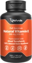 Naturalis Sunflower ויטמין E 268 מ"ג (400 IU) עם Tocopherols מעורב | Essential Skin & Immune Support