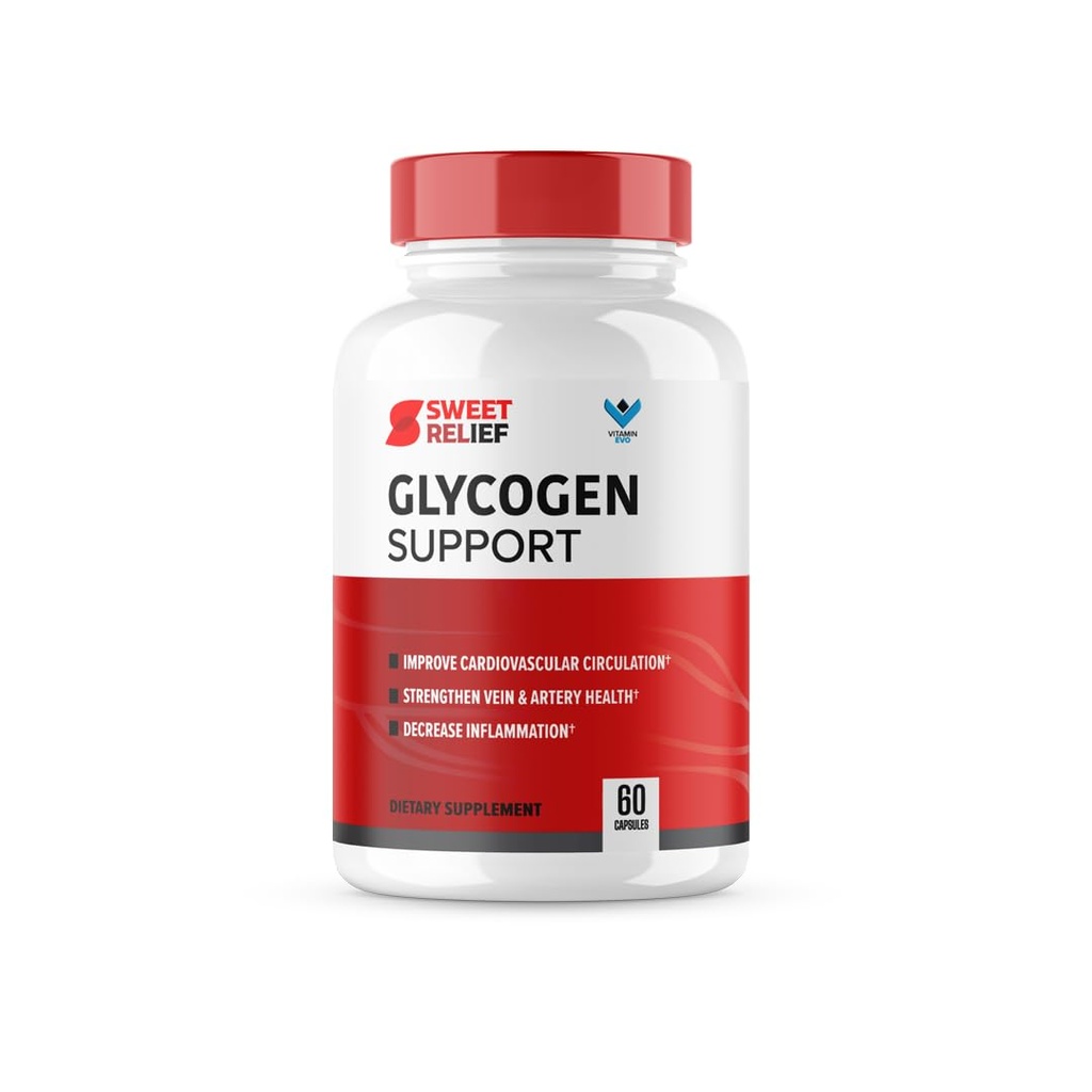 התמיכה המתוקה Glycogen - SweetRelief Blood Vessel Cleaner, Sweet Relief כמוסות, Advanced Formula Glyco Optimizer, Sweet Relief Reviews (60 קפסולות) 1 חודש אספקה