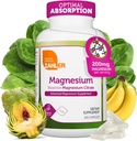 Zahler - Magnesium תוספת קפסולות 200 מ"ג (250 הרוזן) מוסמך מוסמך ביואקטיבי Magnesium Magnesium Citrate עבור Max Absorption - Natural Magnesium מינרלים עבור גברים ונשים - Best Magnesium תוספי מזון