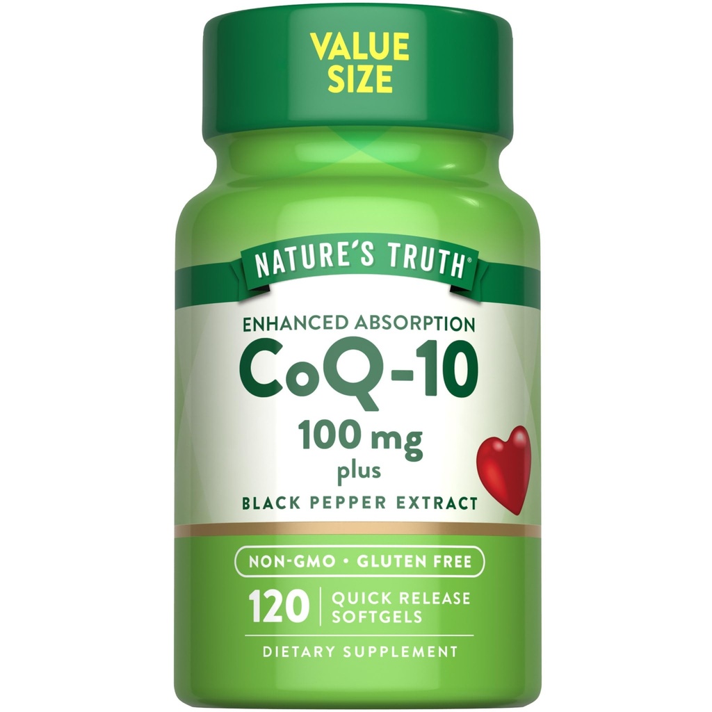 האמת של הטבע CoQ10 100 מ"ג | 120 Softgels | High Absorption