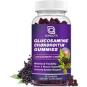 Glucosamine Chondroitin Gummies - 2 Pack, תוספת כוח 1500mgcosamine עם MSM & Elderberry, תמיכה גמישות, הטוב ביותר Cartilage & Immune תמיכה עבור גברים ונשים - 60count (1 Pack)