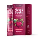 Snap Supplements Heart Beets Stick Packs, אבקת שורש אורגני אבקת משקה Mix, Cardiovascular Support for Men & Women, Beets, Pomegranate & Red Spinach, Nitric Oxide Booster, מעורב ברי, 10 משרתים