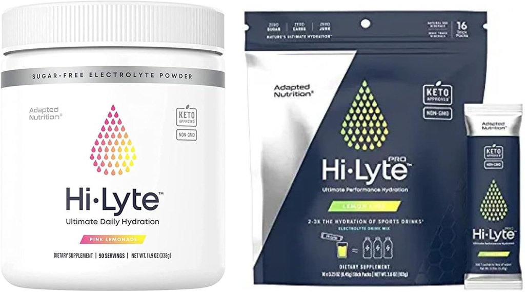 Hi-Lyte Pro hydrotion Packets, 16 חבילות משקאות בודדים | Orange | Keto K1000 Electrolyte אבקה