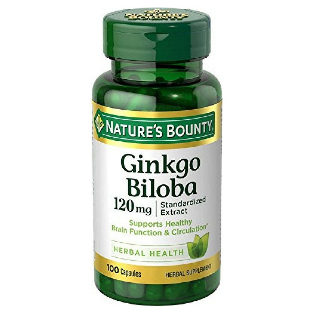 Nature's Bounty גינקו בילובה 120 מ"ג 100 ea (Pack of 4)
