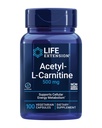 Life Extension Acetyl-L-Carnitine, Acetyl-L-Carnitine, ויטמין C, Brain, Mood & Nerve Health, cell Energy, 3 Monteh Supply, Gluten-Free, non-GMO, Vegetarian, 100 קפסולות, 100 קפסולות