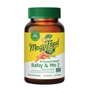 Mega Food Baby & Me 2 Prenatal ויטמין ומינרלים - ויטמינים לנשים - עם Folate (Folic Acid Natural Form), Choline, Iron, Iodine, ויטמין C, ויטמין D ועוד - 120 טבליות (60 משרתים)