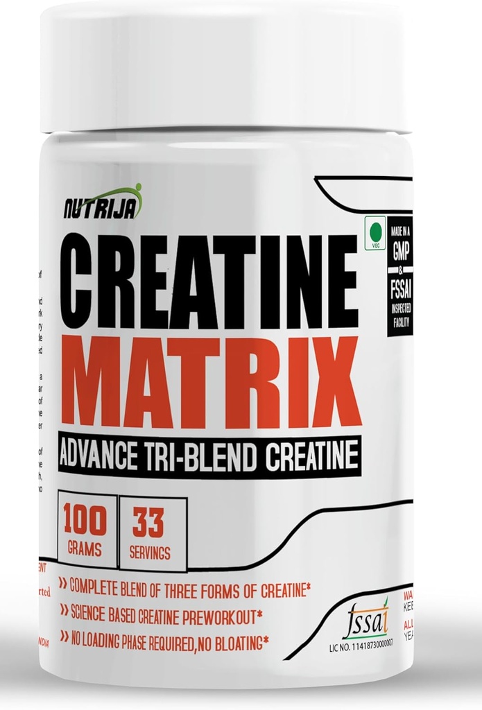CREATINE מטריקס - תערובת מלאה של Creatine HCL, Creatine Nitrate & Magnesium Chelate - 100 גרמות (Pineapple)