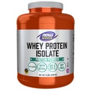 Now Foods Sports Nutrition, Whey Protein Isolate, 25 גרם עם BCAAs, אבקת Unflavored, 5Poundate
