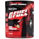 G Fuel Ghost Face Energy אבקת משקאות אנרגיה, Pre Workout Caffeine Mix for Gaming, Sugar Free Focus Amino, ויטמין + Antioxidants, 9.9oz (Cherry Green Apple, 40 משרתים)