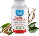 One Planet Nutrition Nano Ashwagandha Root & 500 מ"ג Veggie קפסולות (120 משרתות), 10:1 לחלץ, תומך הורמון ותפקוד נוירולוגי עבור הקלה מתח, non-GMO, טבעוני, Gluten-FreeFree