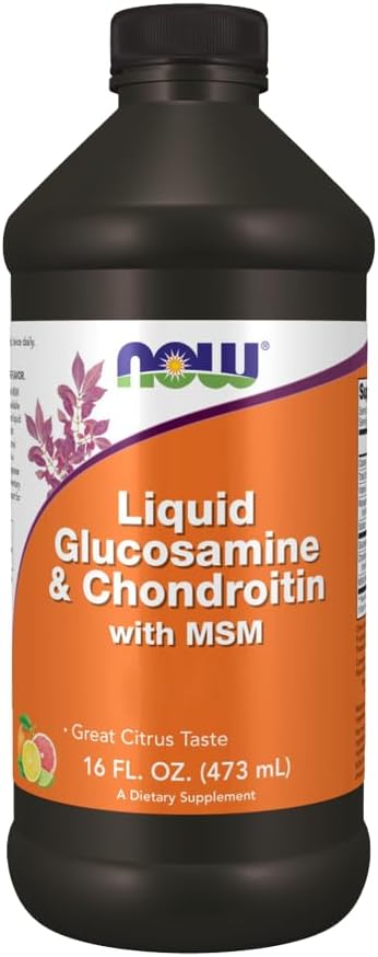עכשיו FOODS נוזל Glucosamine & Chondroitin MSM, 16 FZ