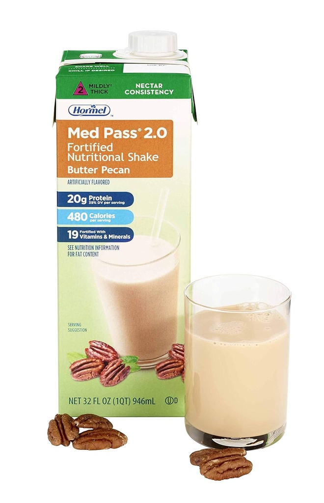 Med Pass 2.0 Butter Pecan Flavor 32 oz. Box מוכן לשימוש, 46463 - נמכר על ידי: Pack of One