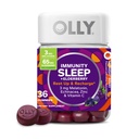 OLLY Sleep Immunity Melatonin Gummy, ויטמין C, Zinc, Echinacea, 3 מ"ג מלטונין, Immune ותמיכה בשינה, ברי - 36