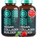 טבעוני קולגן Booster Tablets - Cruelty-Free Vegan Collagen תוספי - ביוטין, אורגני Superfood, Plant Based Collagen ויטמינים for Skin, Hair, Nails - 2Pack, 60 Vegeterian Collagen Boost Pills