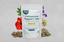 Menopause Support Tea | Cooling Relief for Hot Flashes, Night Sweats, Mood Swings, Sleepful Sleep | With Black Cohosh, Red Clover, סייג' | 100% אורגני | Hibiscus Mint Flavor | 30 Tea Bags
