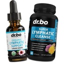 Lymphatic Drainage תוספי Drops & Pills - אורגני Lymphatic תמיכה נוזל טיפות ניקוי קפסולות עם Echinacea, ג'ינג'ר, Dandelion, Red Root תוספת Lymph Node Detox מערכת ניקוי Drainage