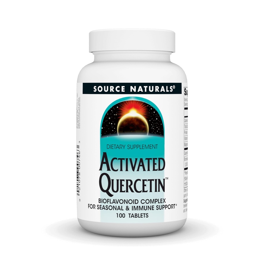 מקור Naturals הפעיל Quercetin - Plant-Derived Bioflavonoid Complex - Seasonal & Immune Defense - 100 Vegetarian FriendlyTablets