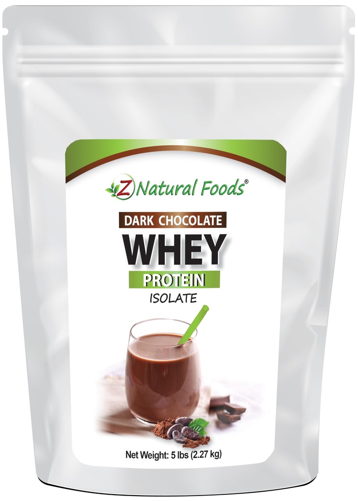 Z מזון טבעי שוקולד Whey חלבון Isolate, אבקת חלבון טבעי עם Zero Sugar, עשיר עם חלבונים Vital עבור אנרגיה Boost ו ירידה במשקל, Gluten חינם, non-GMO, 5 lbs