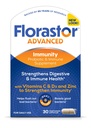 פלורה בחרה Immunity Boost Daily Probiotic & Immune Support Supplement for Women and Men, Saccharomyces Boulari CNCM I-745 Plus Zinc, ויטמין C & D3 (30 קפסולות)